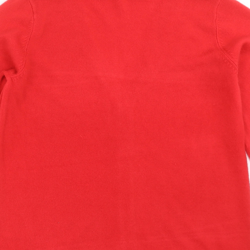 Papaya Womens Red  Knit Cardigan Jumper Size 12