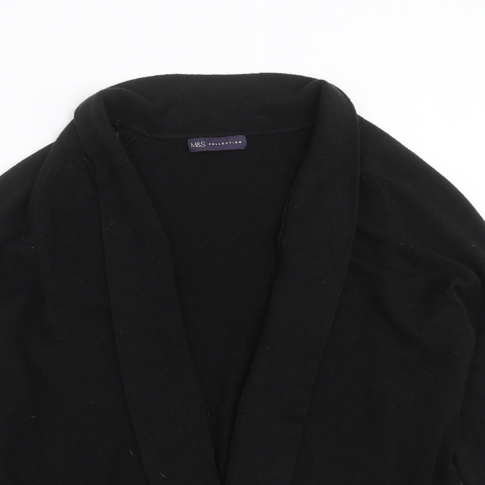 Marks and Spencer Womens Black  Knit Cardigan Jumper Size 18