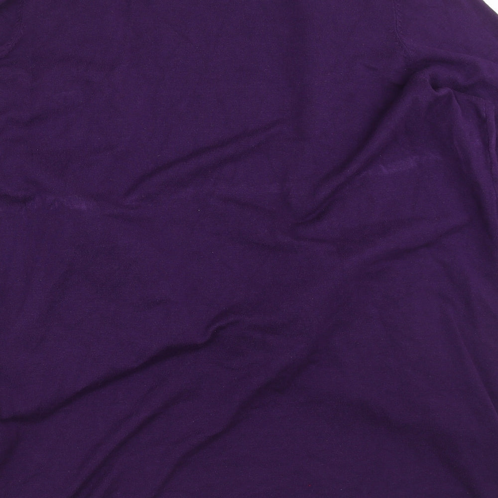 Bonmarché Womens Purple  Knit Cardigan Jumper Size XL