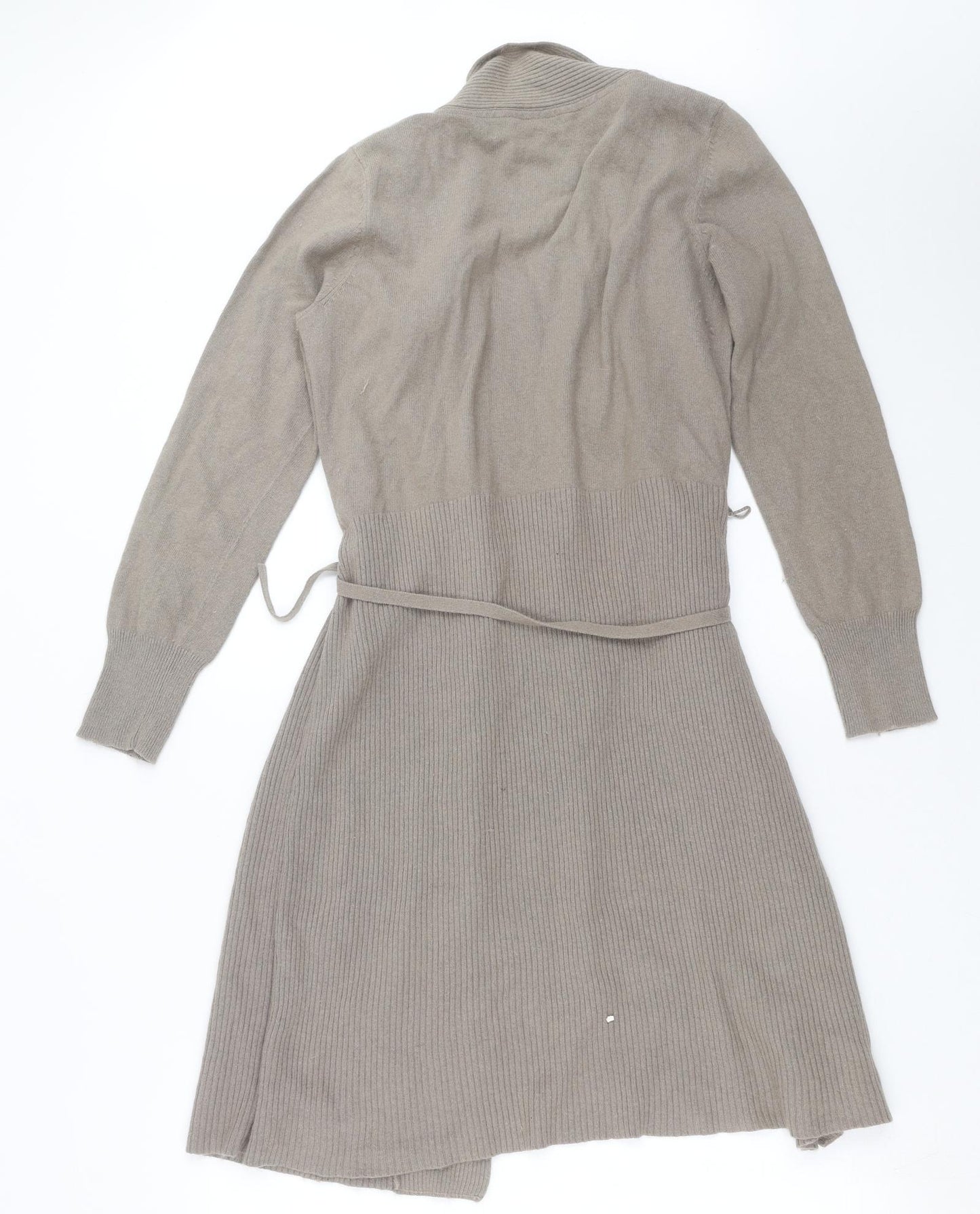 Rocha John Rocha Womens Beige   Jumper Dress  Size 12  - cardigan dress