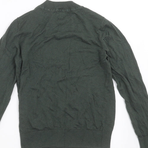 H&M Womens Green  Knit Pullover Jumper Size XS
