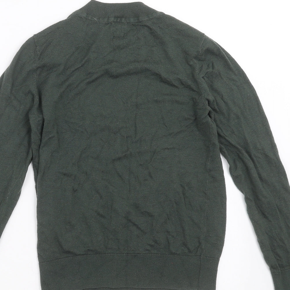H&M Womens Green  Knit Pullover Jumper Size XS