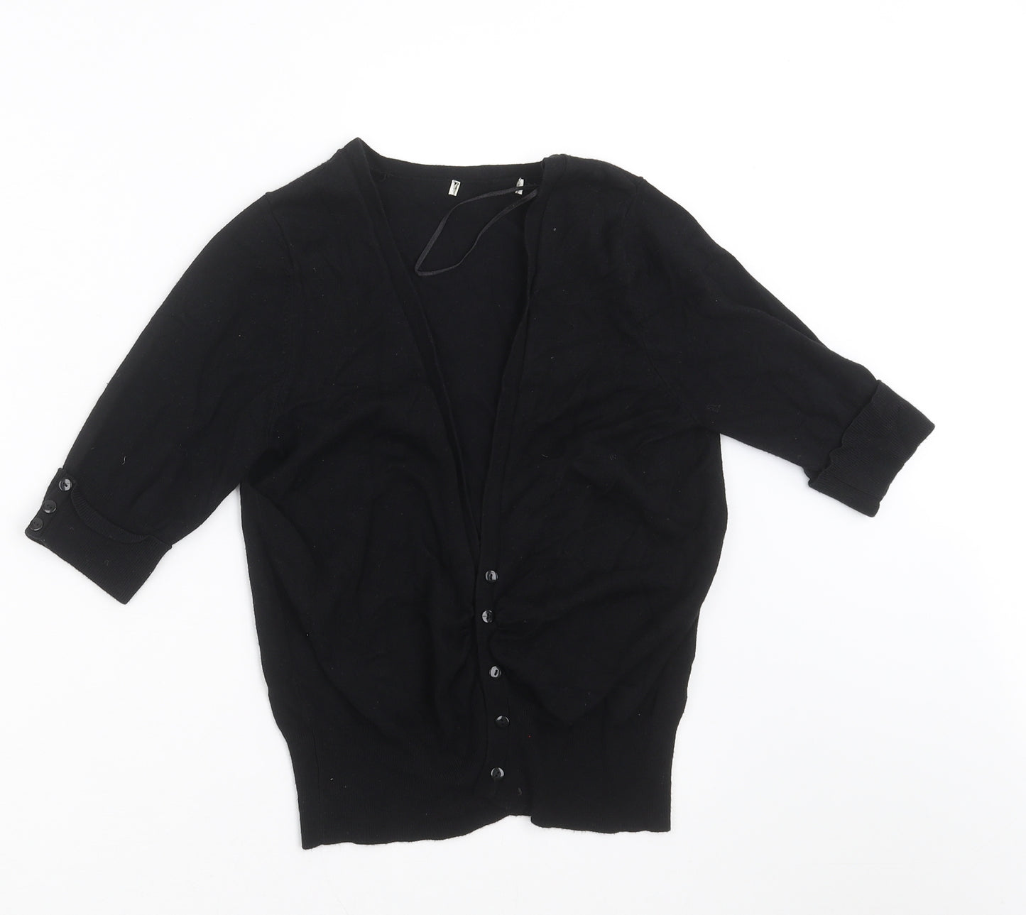 George Womens Black  Knit Cardigan Jumper Size 12