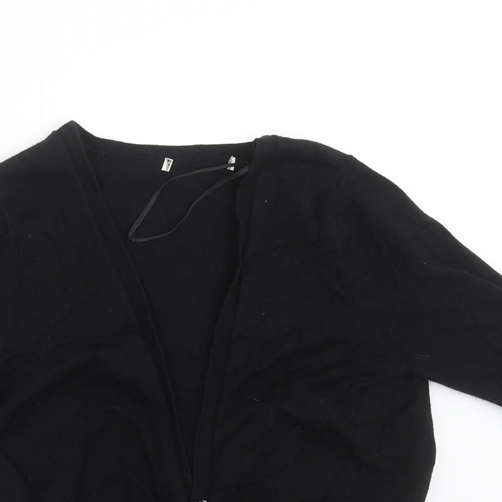 George Womens Black  Knit Cardigan Jumper Size 12