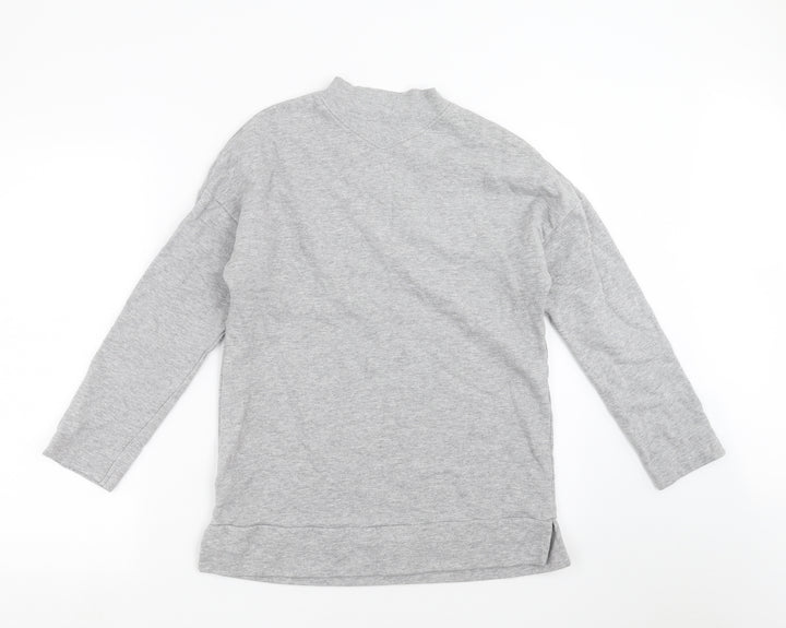 TU Womens Grey   Pullover Sweatshirt Size 8