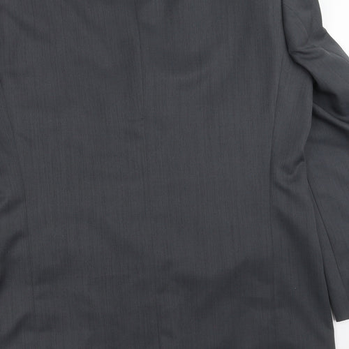 ZANTOS Mens Grey   Jacket Suit Jacket Size 42