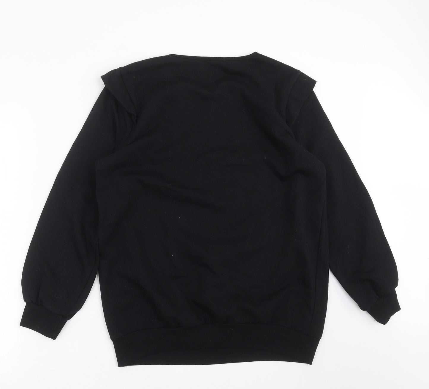 George Womens Black   Pullover Sweatshirt Size M  - beaded detail