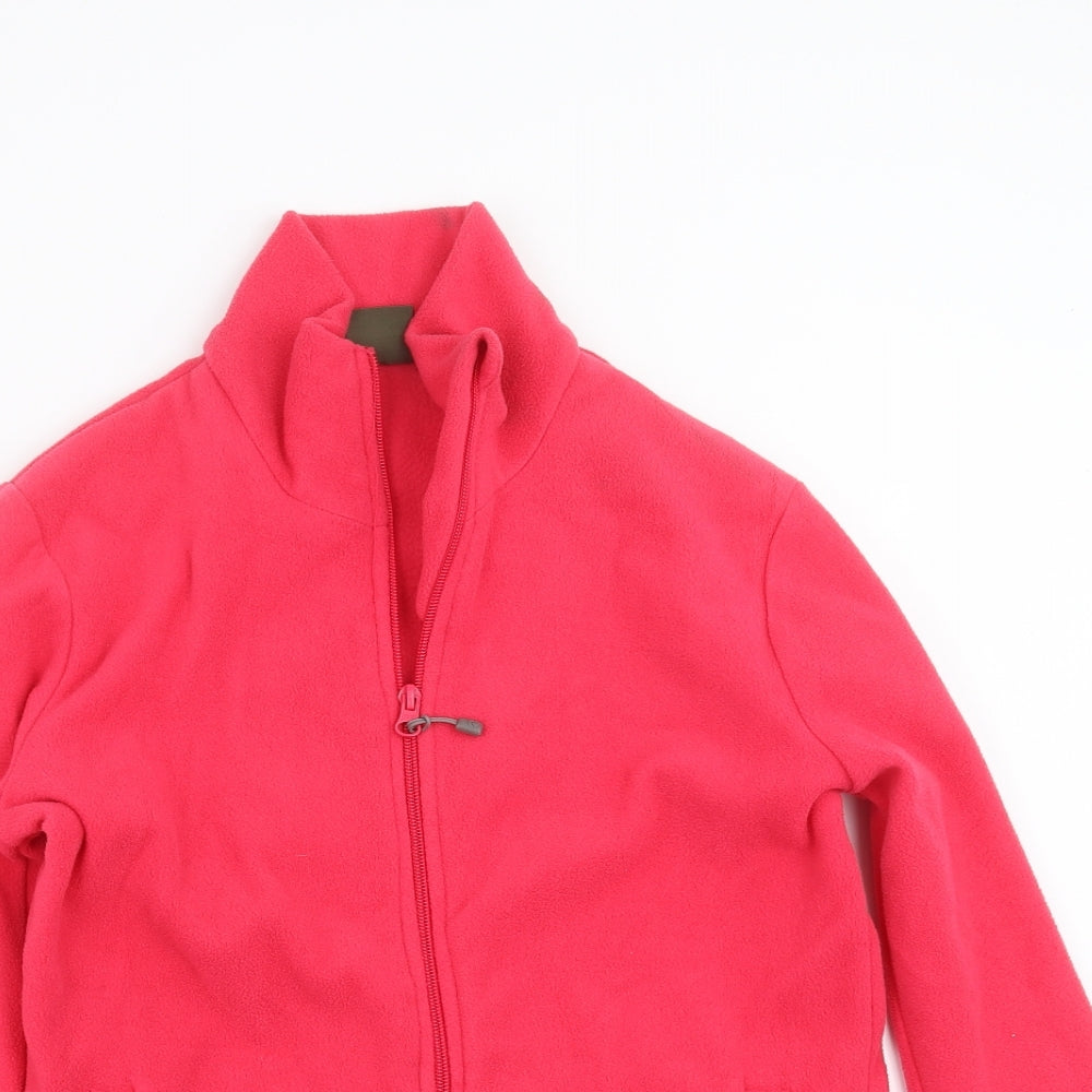 Gelert Womens Pink  Fleece Full Zip Jumper Size 8