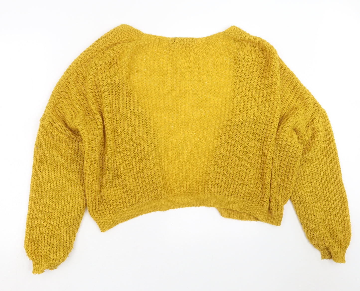 ASOS Womens Yellow  Knit Cardigan Jumper Size 10
