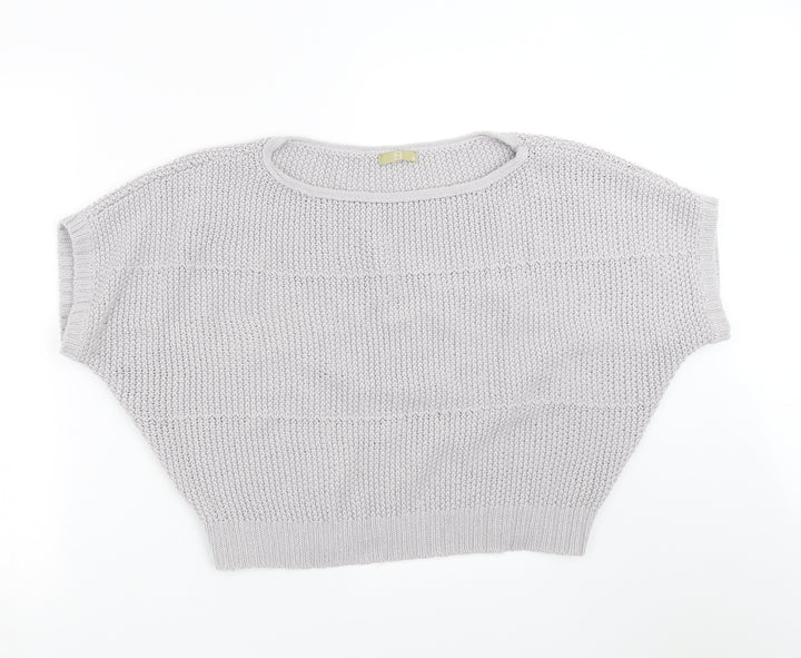 TU Womens Grey  Knit Pullover Jumper Size 12