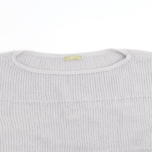 TU Womens Grey  Knit Pullover Jumper Size 12