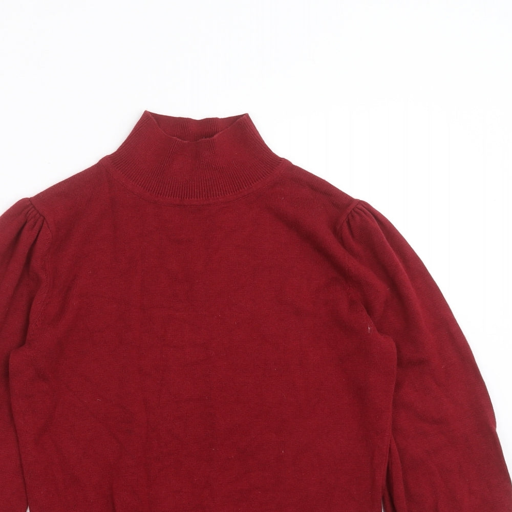 Very Womens Red  Knit Pullover Jumper Size 10