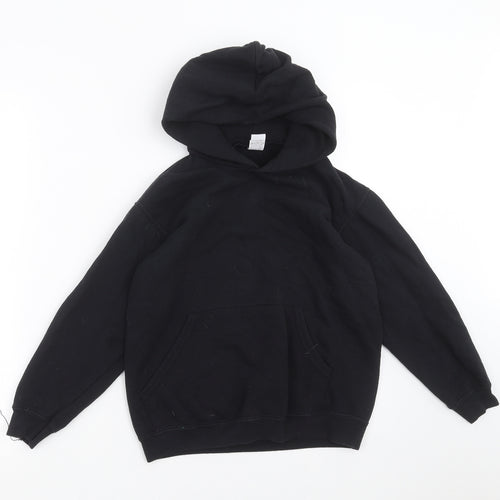 Fruit of the Loom Boys Black   Pullover Hoodie Size 9-10 Years