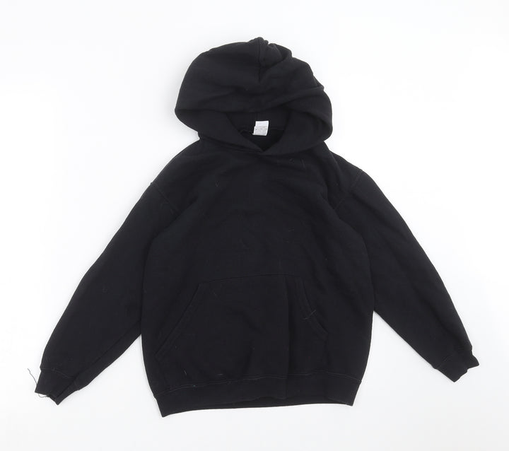 Fruit of the Loom Boys Black   Pullover Hoodie Size 9-10 Years