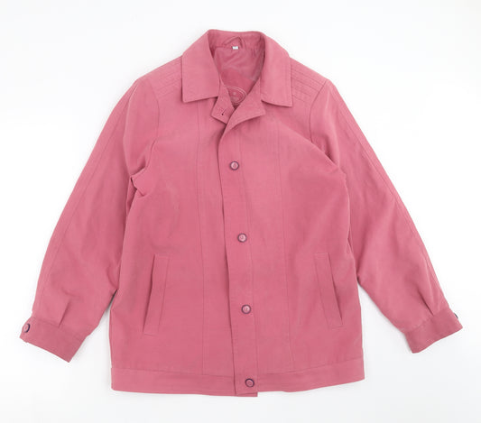 Front view of JBC Collection women’s purple jacket coat, size UK 14