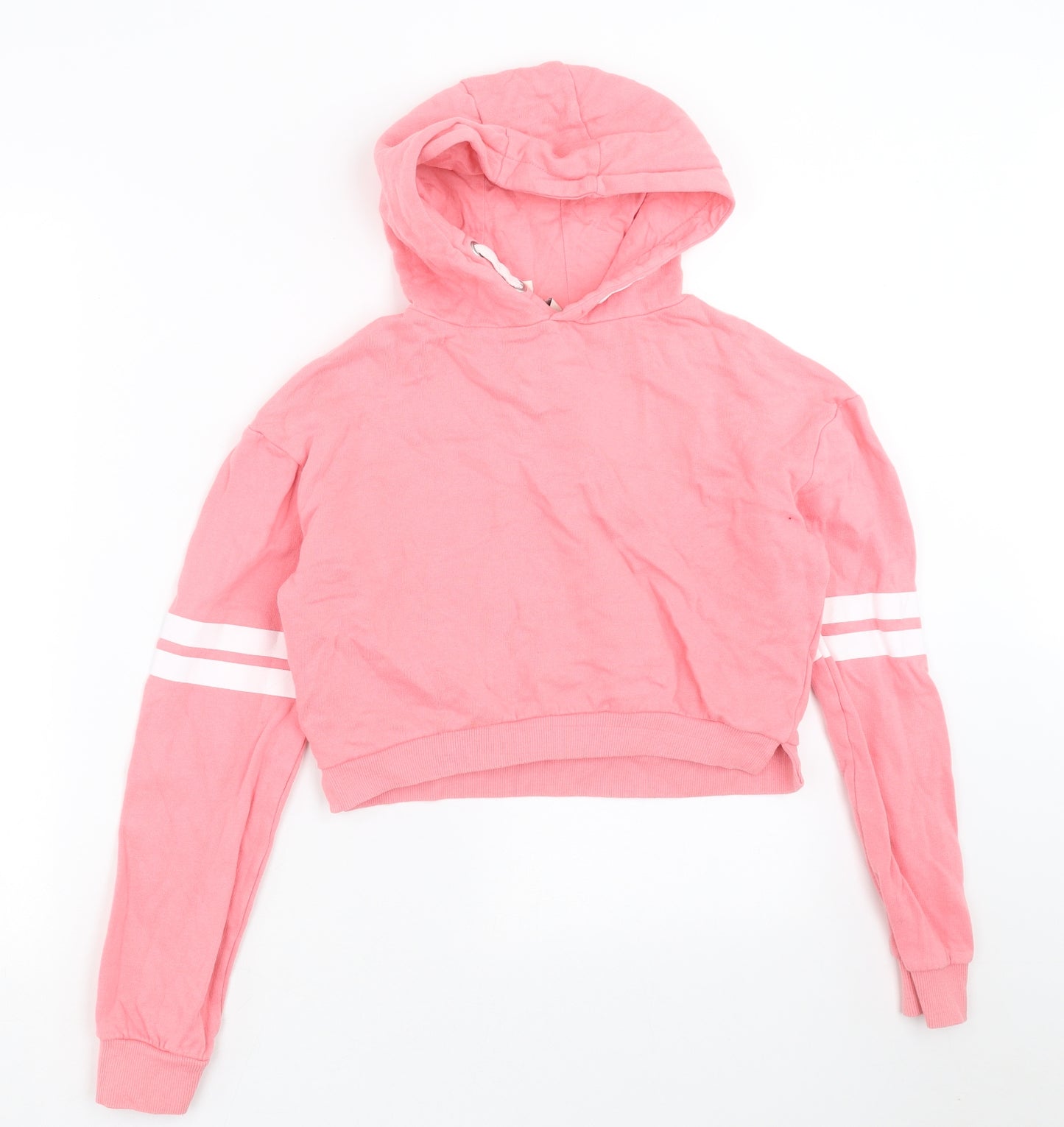 Miss Evie  Girls Pink   Pullover Hoodie Size 11-12 Years  - cropped