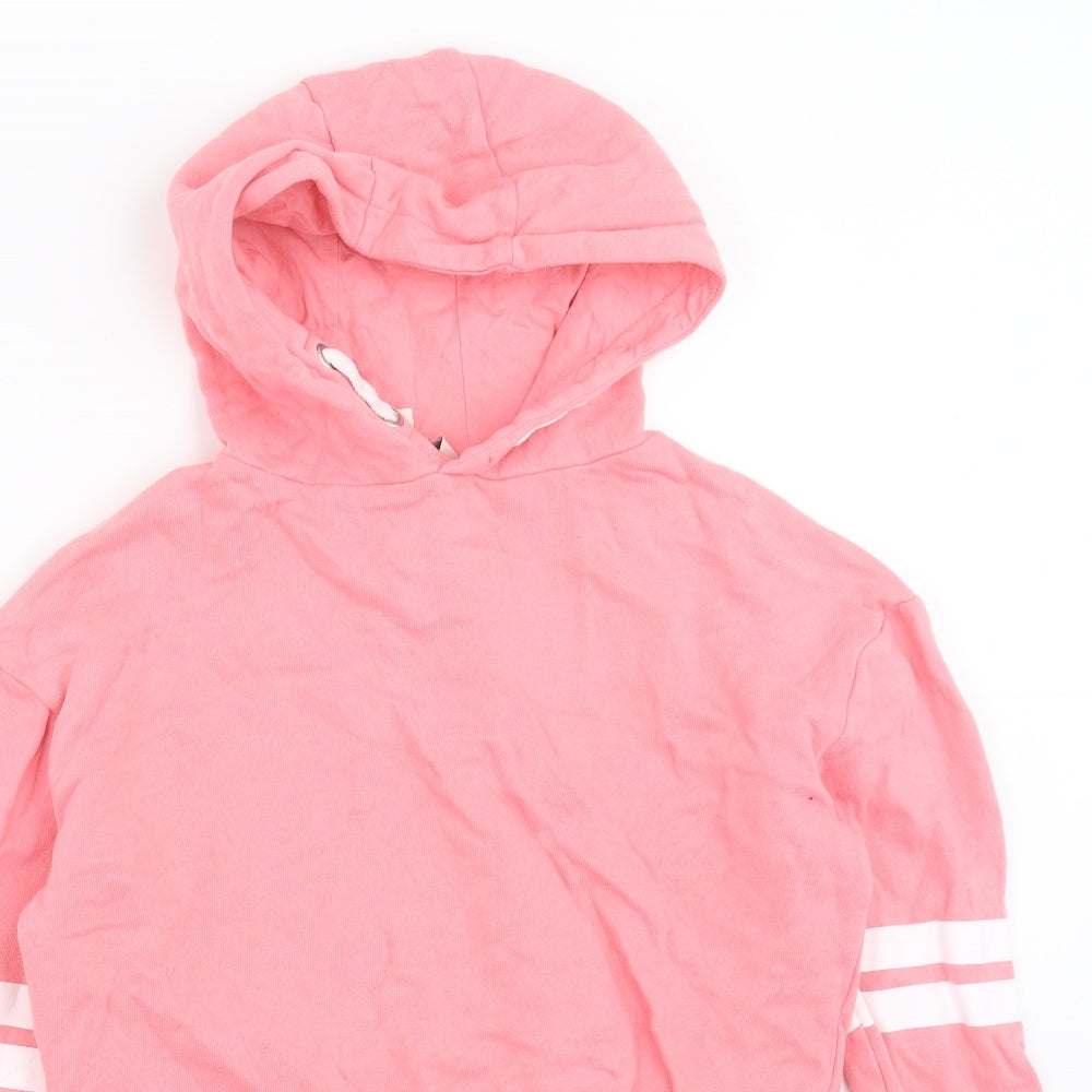 Miss Evie  Girls Pink   Pullover Hoodie Size 11-12 Years  - cropped