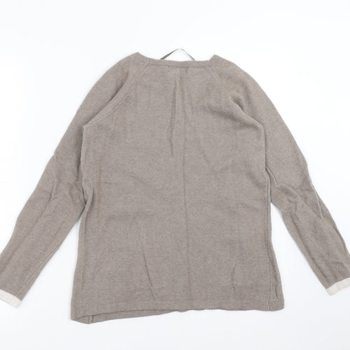 Benedetta B. Womens Brown  Knit Pullover Jumper Size 8