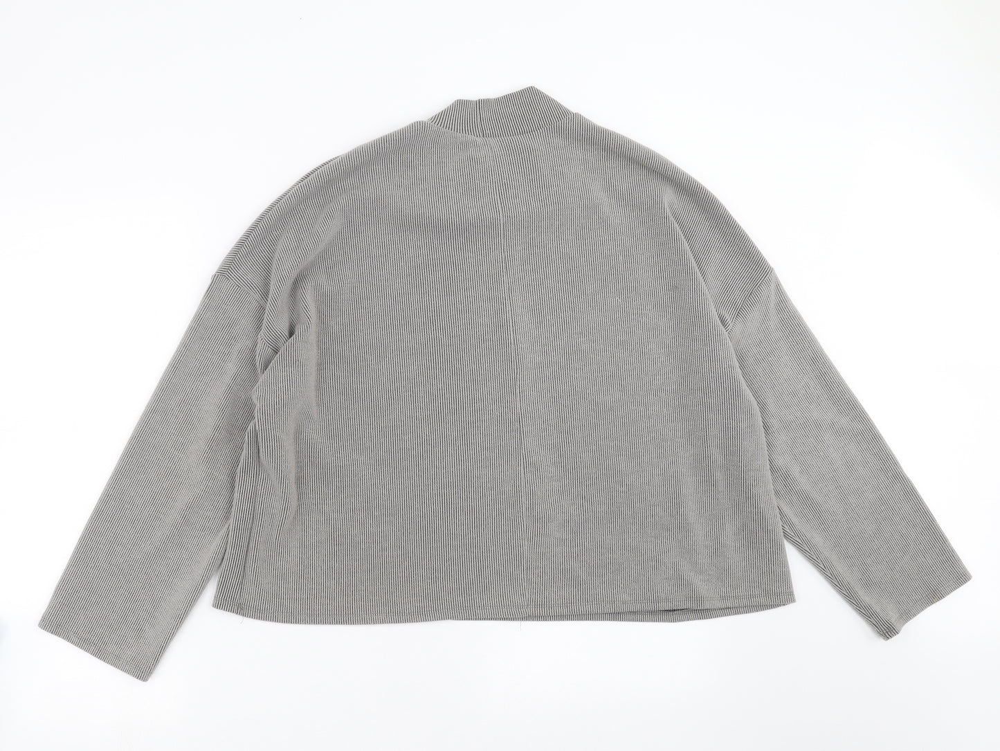 George Womens Grey Striped  Pullover Jumper Size 14