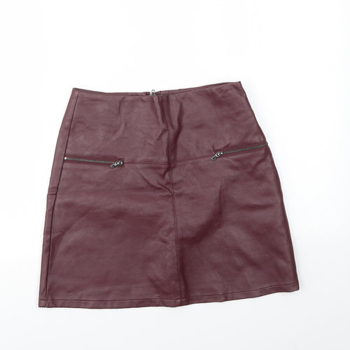 Primark Womens Purple   A-Line Skirt Size 8