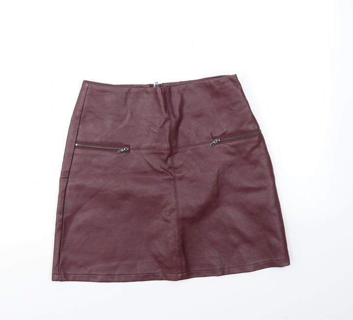 Primark Womens Purple A-Line Skirt Size 8