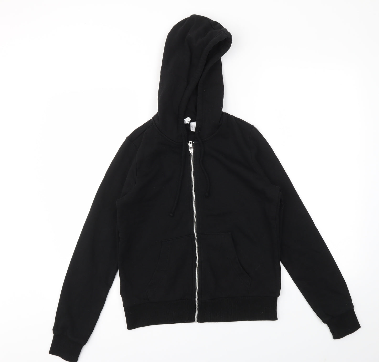 H&M Womens Black   Full Zip Jumper Size S
