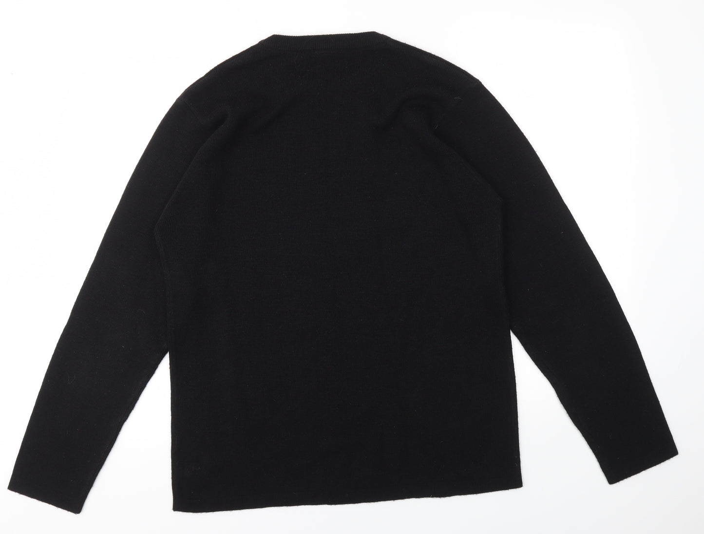Easy Mens Black Houndstooth  Pullover Sweatshirt Size XL