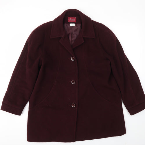 ESSENTIEL Womens Purple   Jacket Coat Size 16
