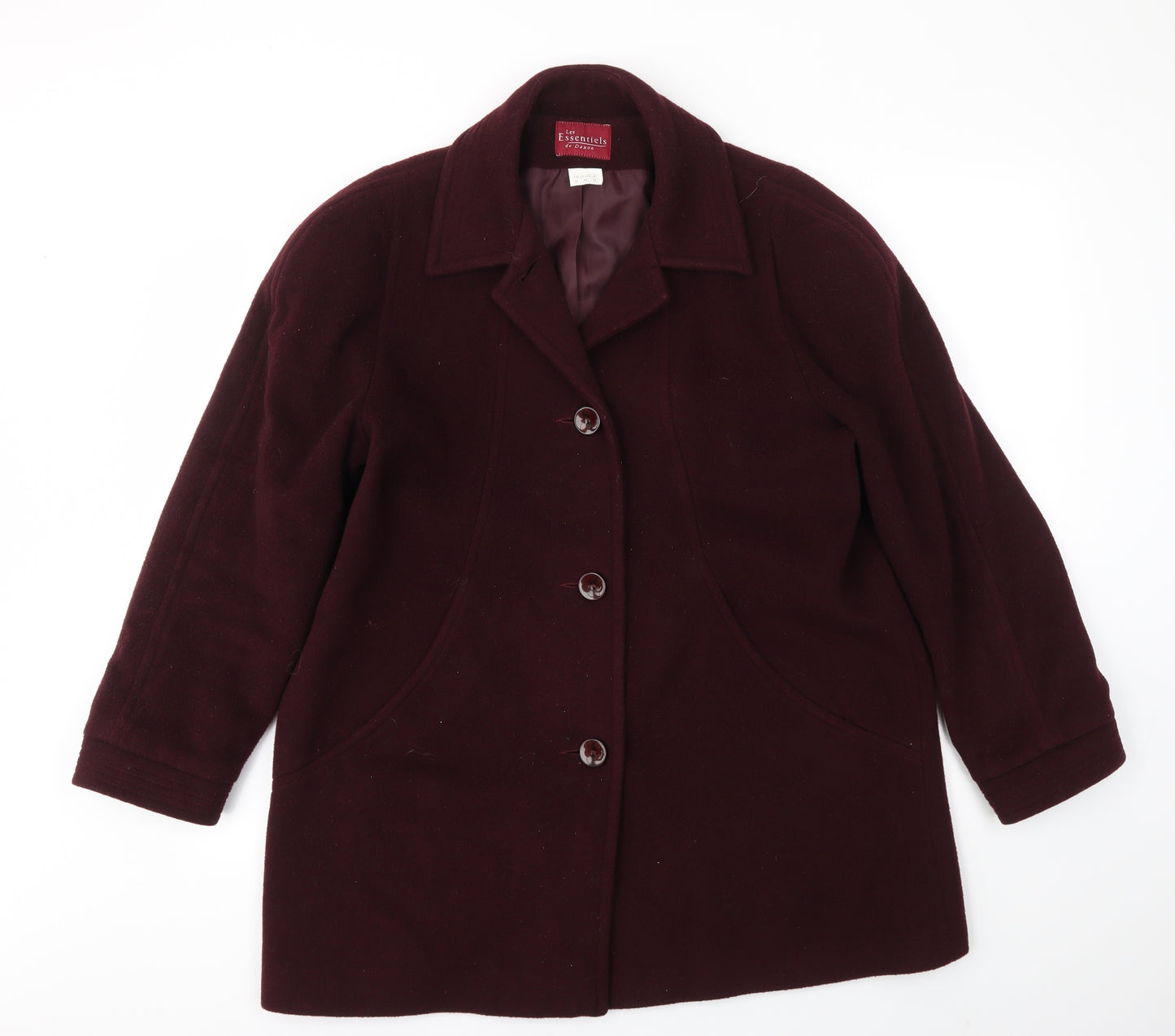 ESSENTIEL Womens Purple   Jacket Coat Size 16
