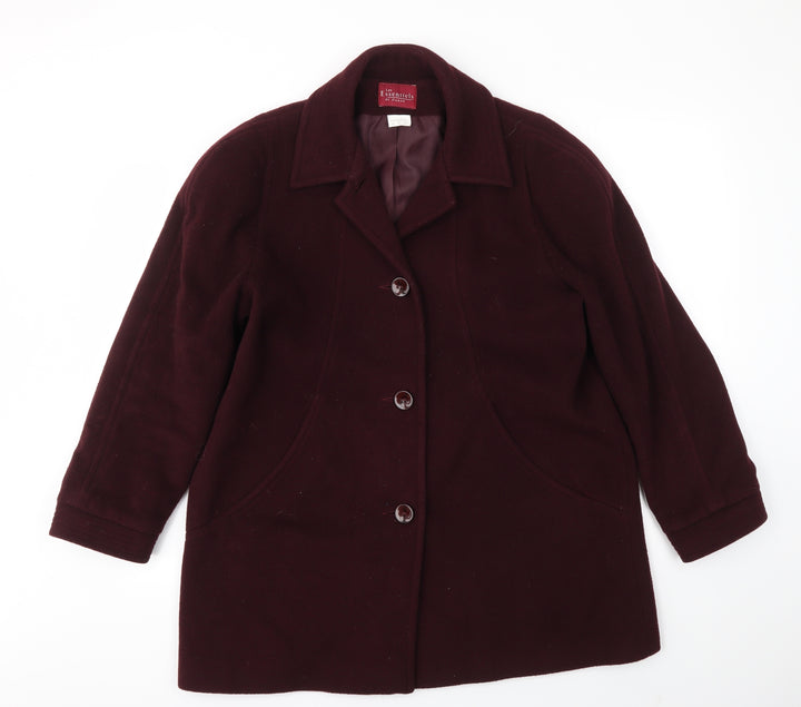 ESSENTIEL Womens Purple Jacket Coat Size 16