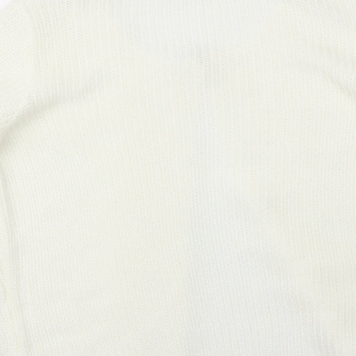 ENVY US Womens Ivory   Cardigan Jumper Size M