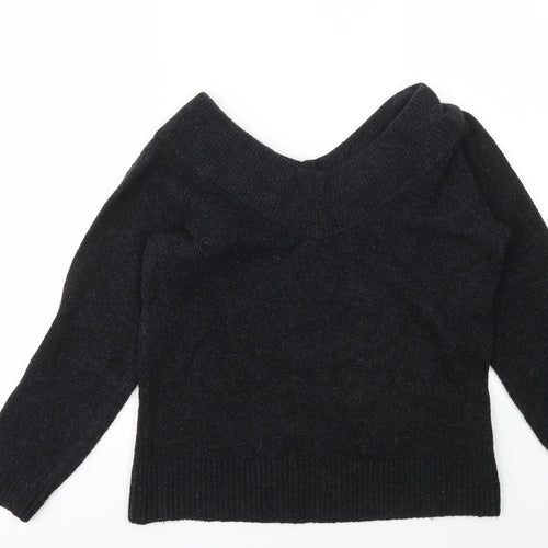 H&M Womens Grey   Pullover Sweatshirt Size S