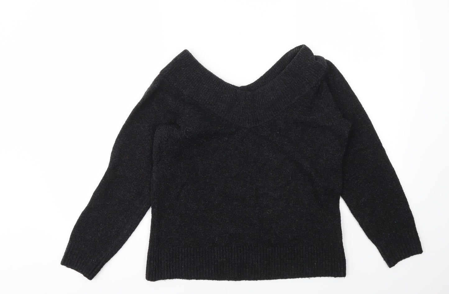 H&M Womens Grey   Pullover Sweatshirt Size S