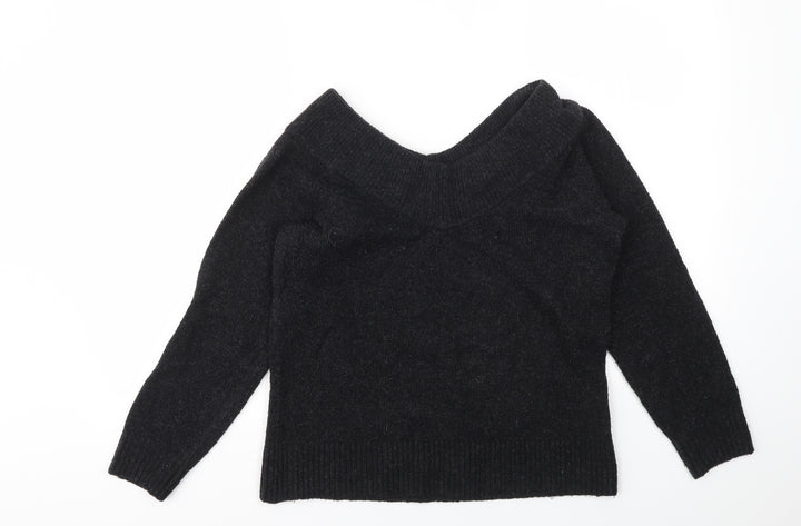 H&M Womens Grey   Pullover Sweatshirt Size S