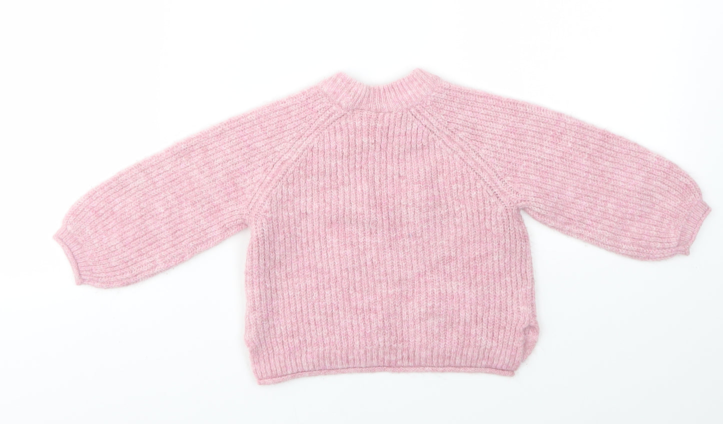 Zara Girls Pink   Pullover Jumper Size 18-24 Months