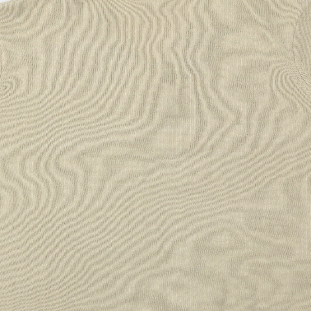 Damart Womens Beige Houndstooth  Pullover Jumper Size 18