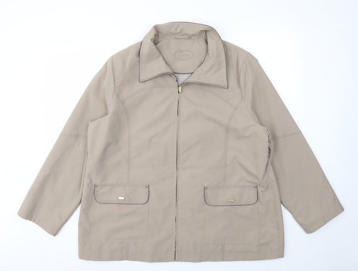BM Womens Beige   Jacket Coat Size L