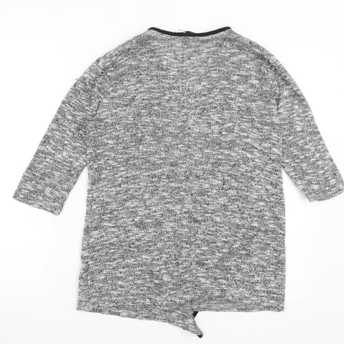 Miss Selfridge Womens Grey   Cardigan Jumper Size M