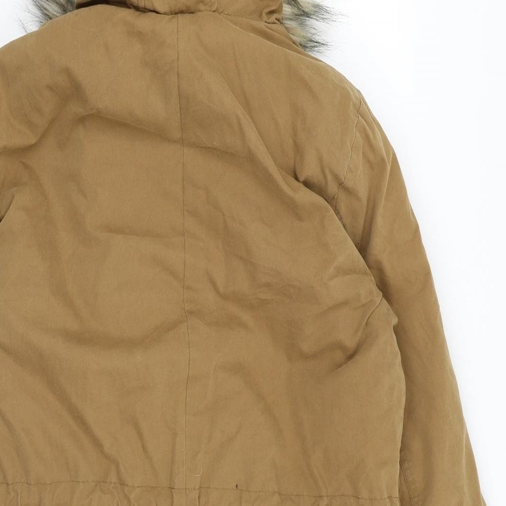 New Look Womens Brown   Overcoat Coat Size 12