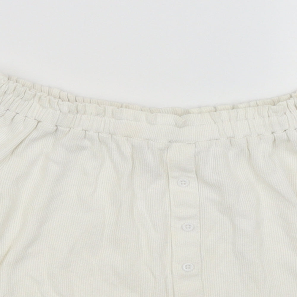 Primark Girls White   Basic T-Shirt Size 11-12 Years
