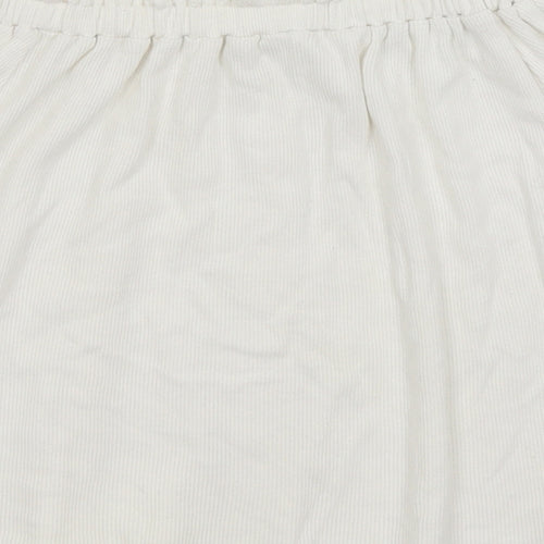 Primark Girls White   Basic T-Shirt Size 11-12 Years