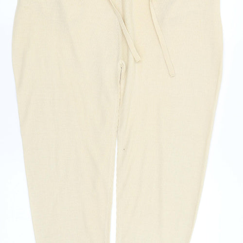 Boohoo Womens Yellow   Capri Trousers Size S L29.5 in