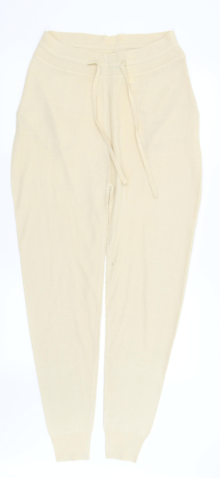 Boohoo Womens Yellow Capri Trousers Size S L29.5 in