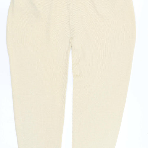 Boohoo Womens Yellow   Capri Trousers Size S L29.5 in