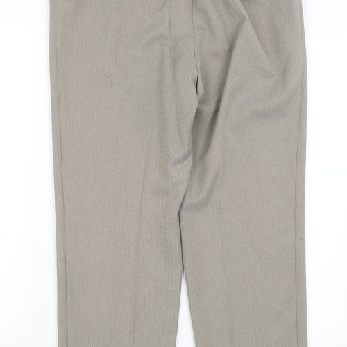 M&S Womens Grey   Trousers  Size 10 L25 in