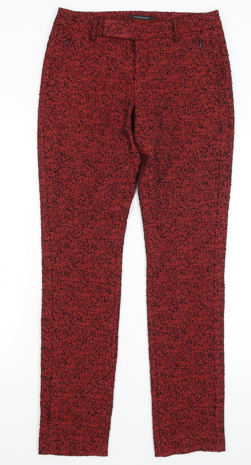 Strenesse Womens Red   Trousers  Size 10 L32 in