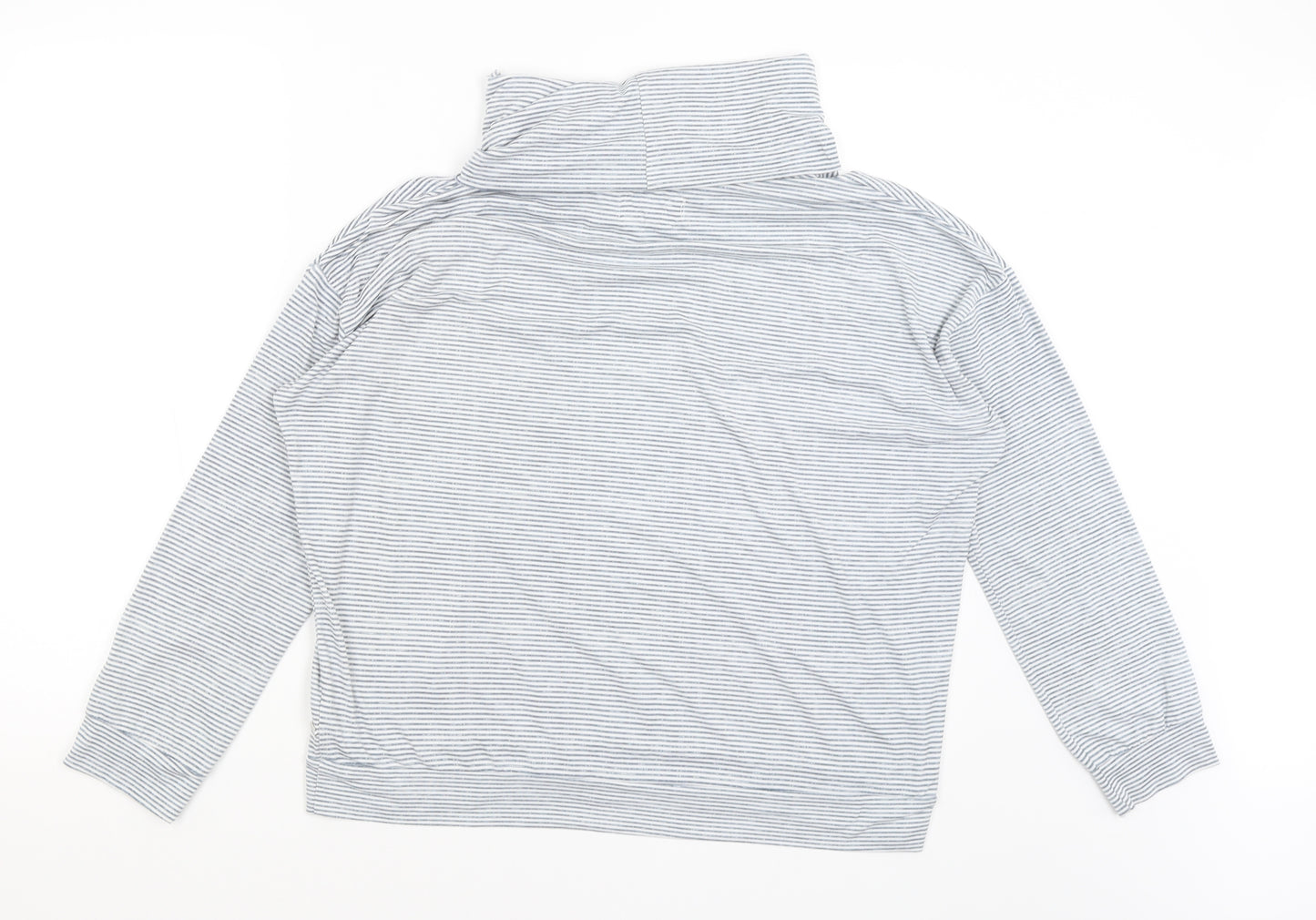 TU Womens Grey Striped  Pullover Jumper Size 12