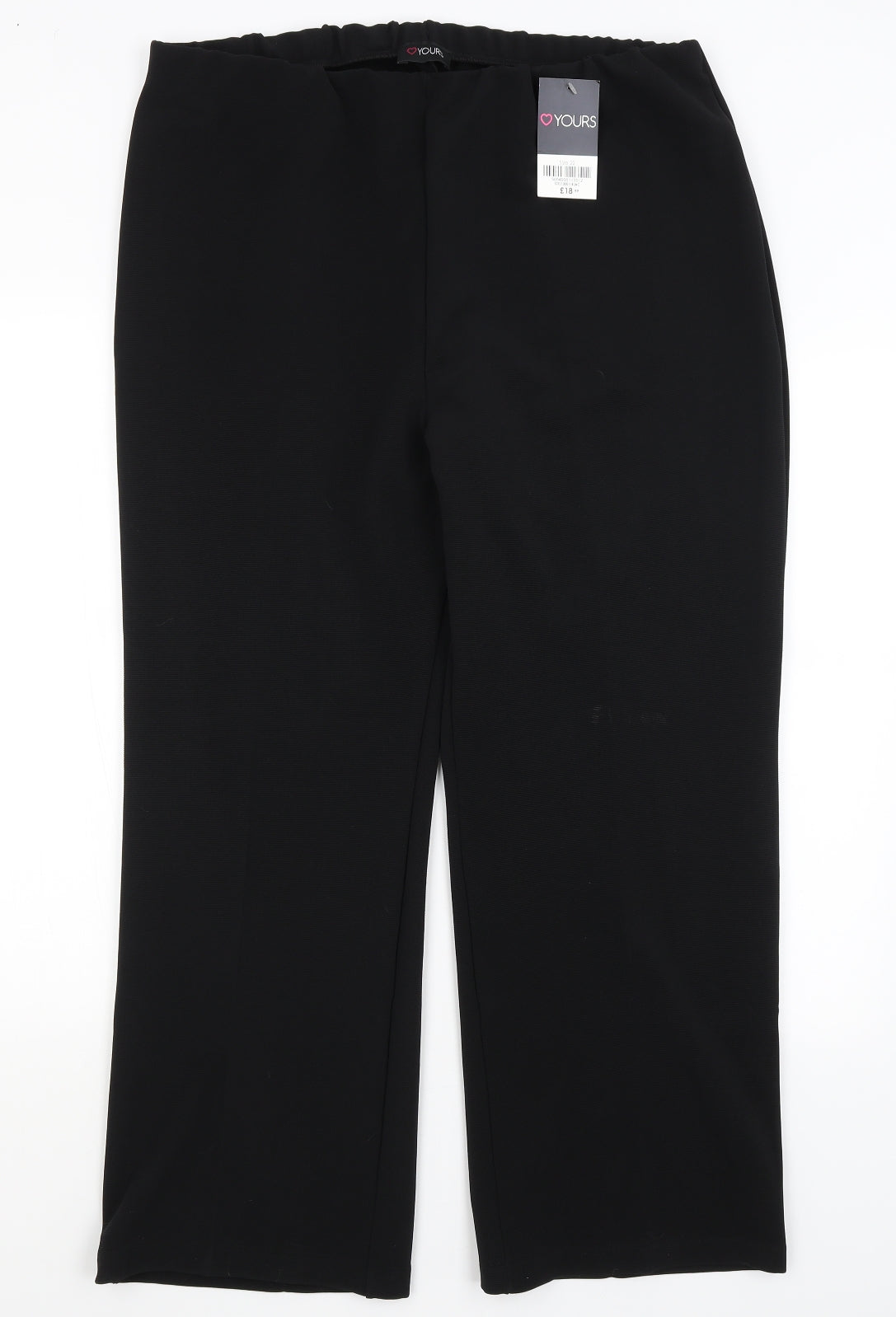 Yours Womens Black   Trousers  Size 22 L27 in