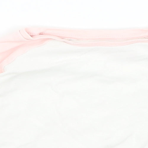 Matalan Girls White   Basic T-Shirt Size 2-3 Years