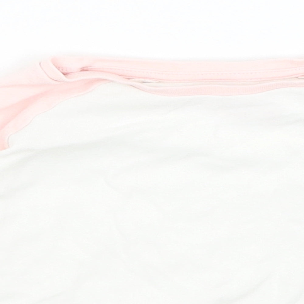 Matalan Girls White   Basic T-Shirt Size 2-3 Years